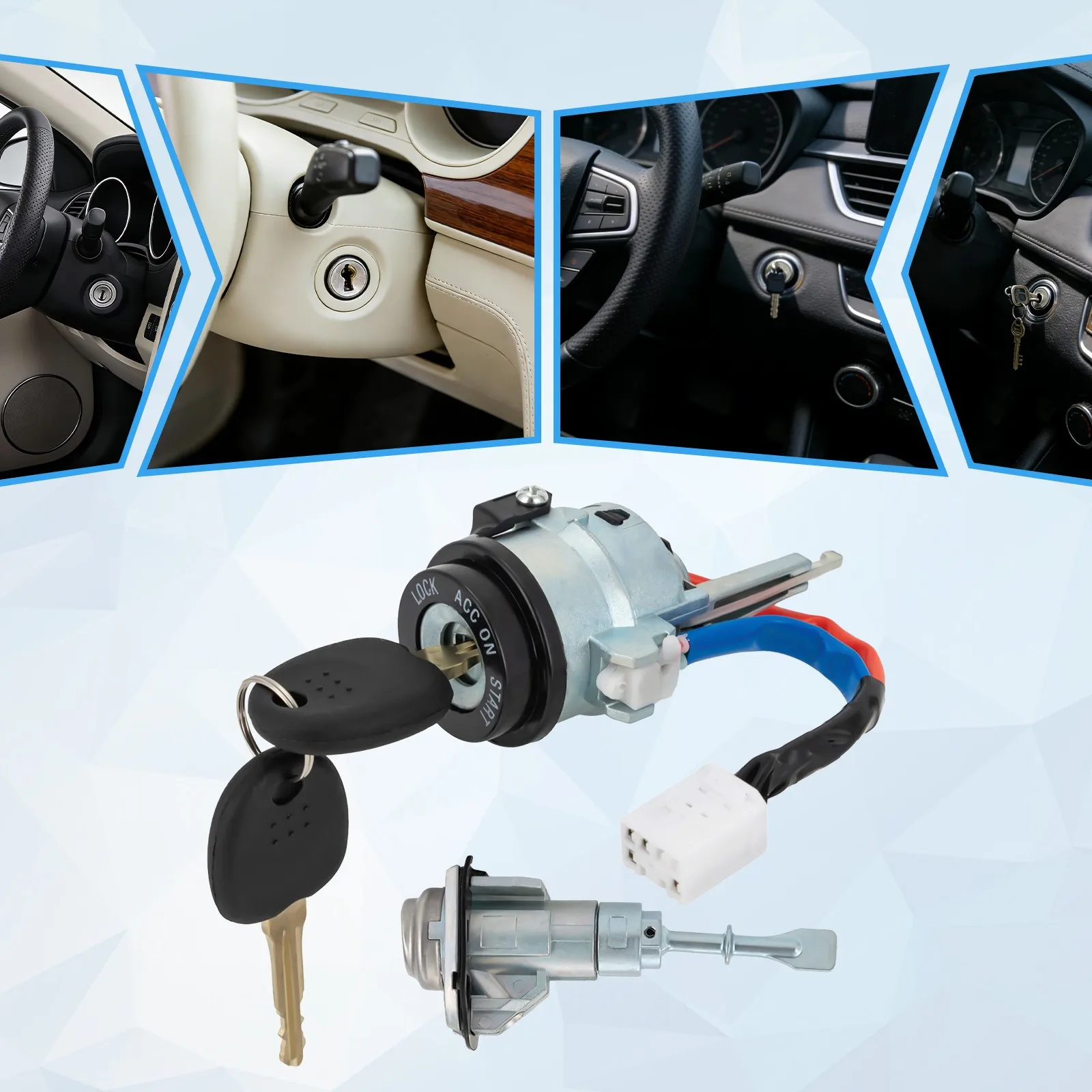 

Комплект цилиндров замков дверей и ключей зажигания для Kia Forte 2014-2016