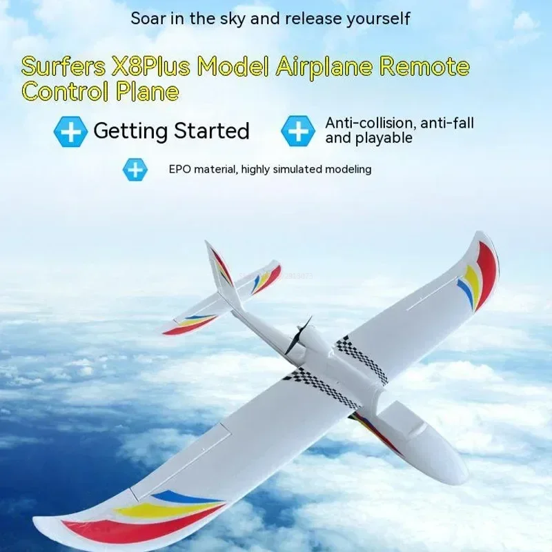 Sky New Surfer X8 Glider 1.4m Fixed Wing Epo Detachable Collision Prevention And Fall Prevention Radio-controlled Aircraft Toy