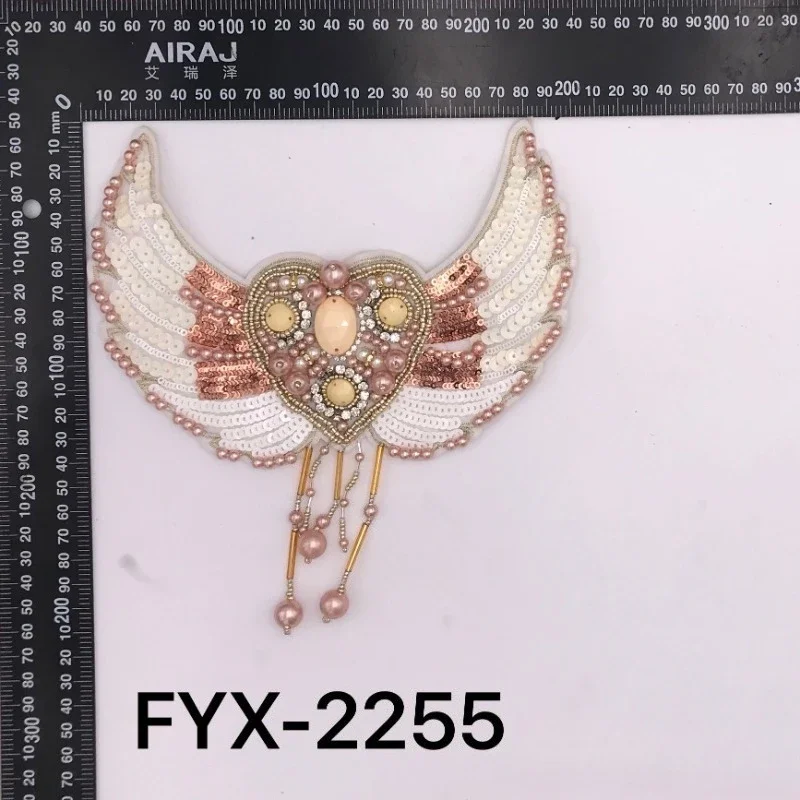 Luggage Accessories DIY New Angel Wings Cloth Stickers Clothing Back Accessories Tassel Diamond Fashion Design
