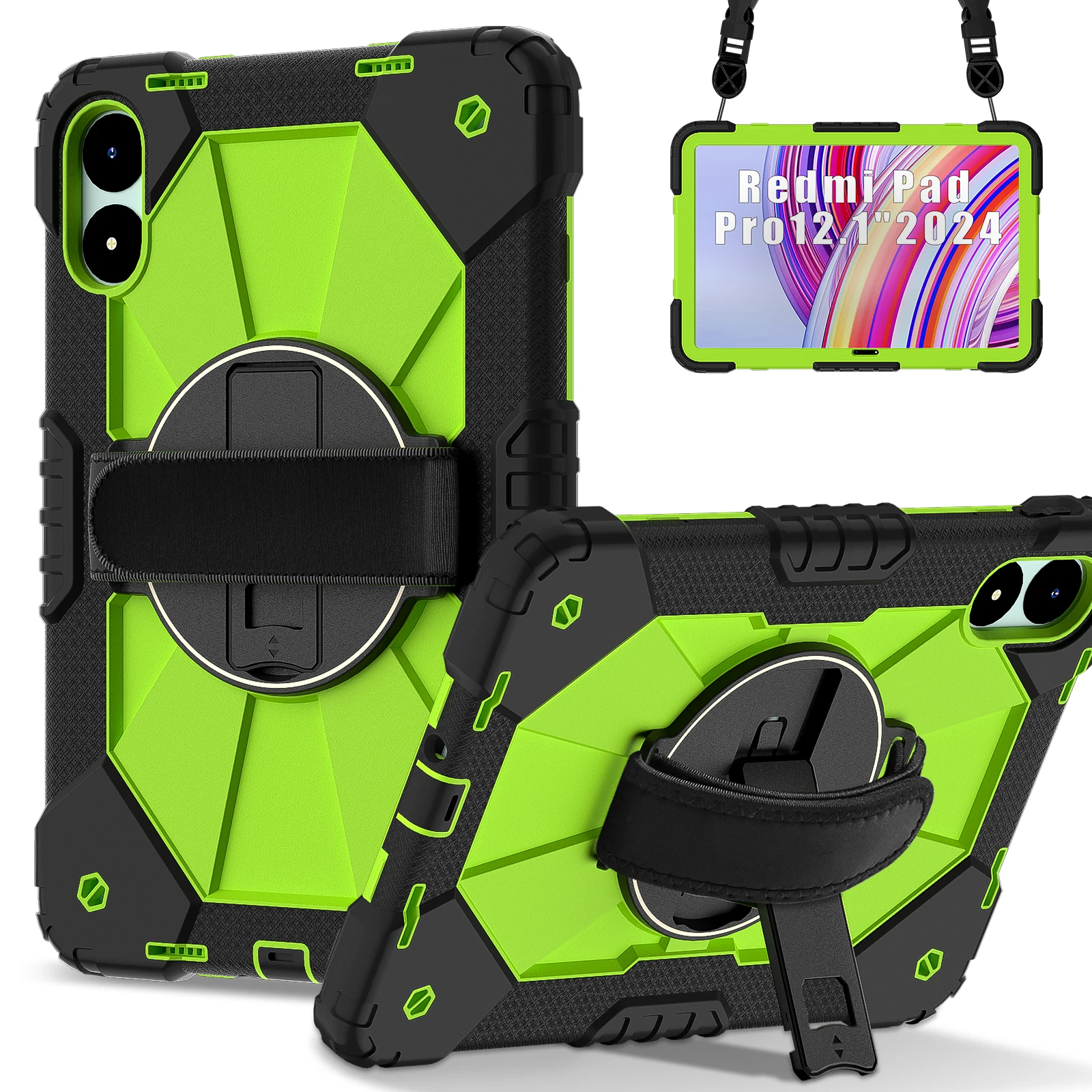 Tablet Protective Case A2 Model Suitable for Redmi Pad Pro/Xiaomi Poco Pad 12.Inch (2024) with Satchel Stand 10 Colors Available