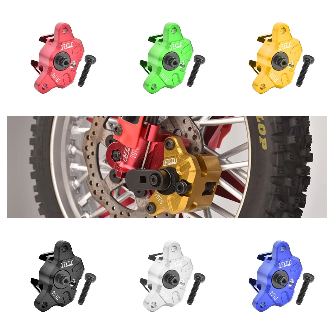 

GPM Aluminum 7075 Front Brake Caliper For LOSI Promoto-MX Motorcycle LOS262009
