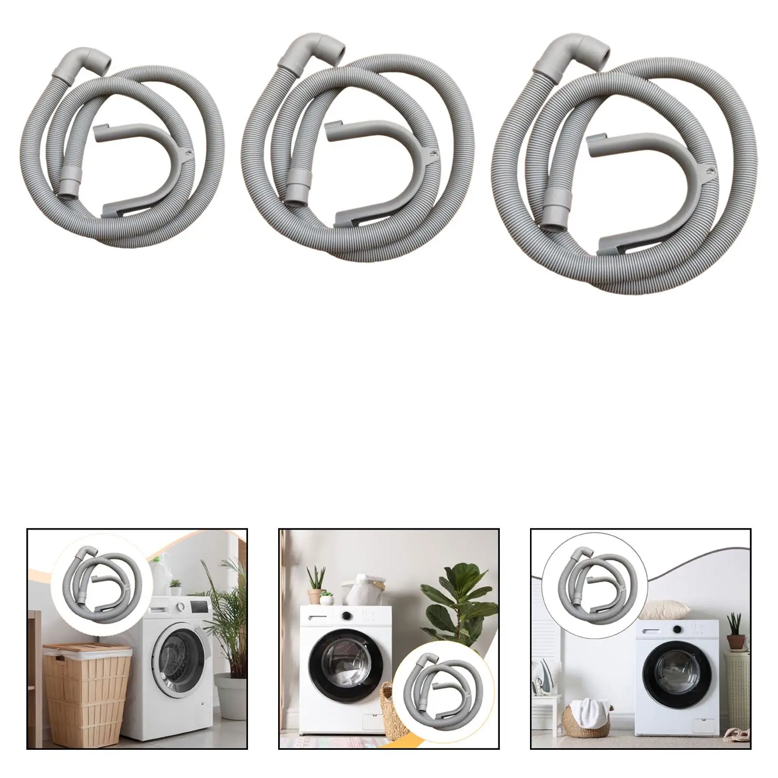 Washing Machine Drain Hose with U Bracket Household Repair Parts Easy Installation Universal Washer Drain Hose Dishwasher Hose