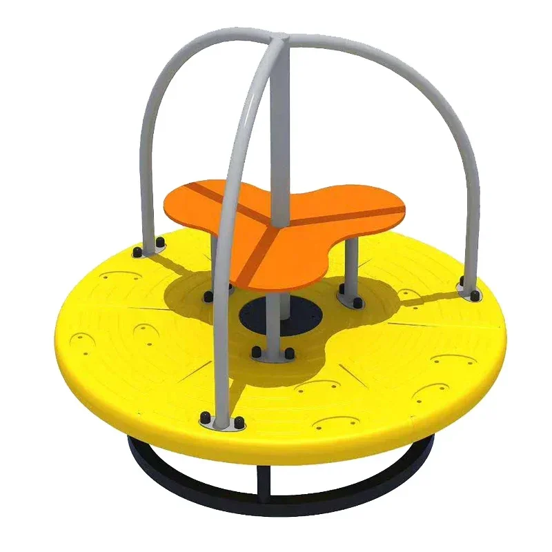 Children's Swivel Chair Spring Square Playground Large Indoor Outdoor Flying Butterfly Rotating Turntable