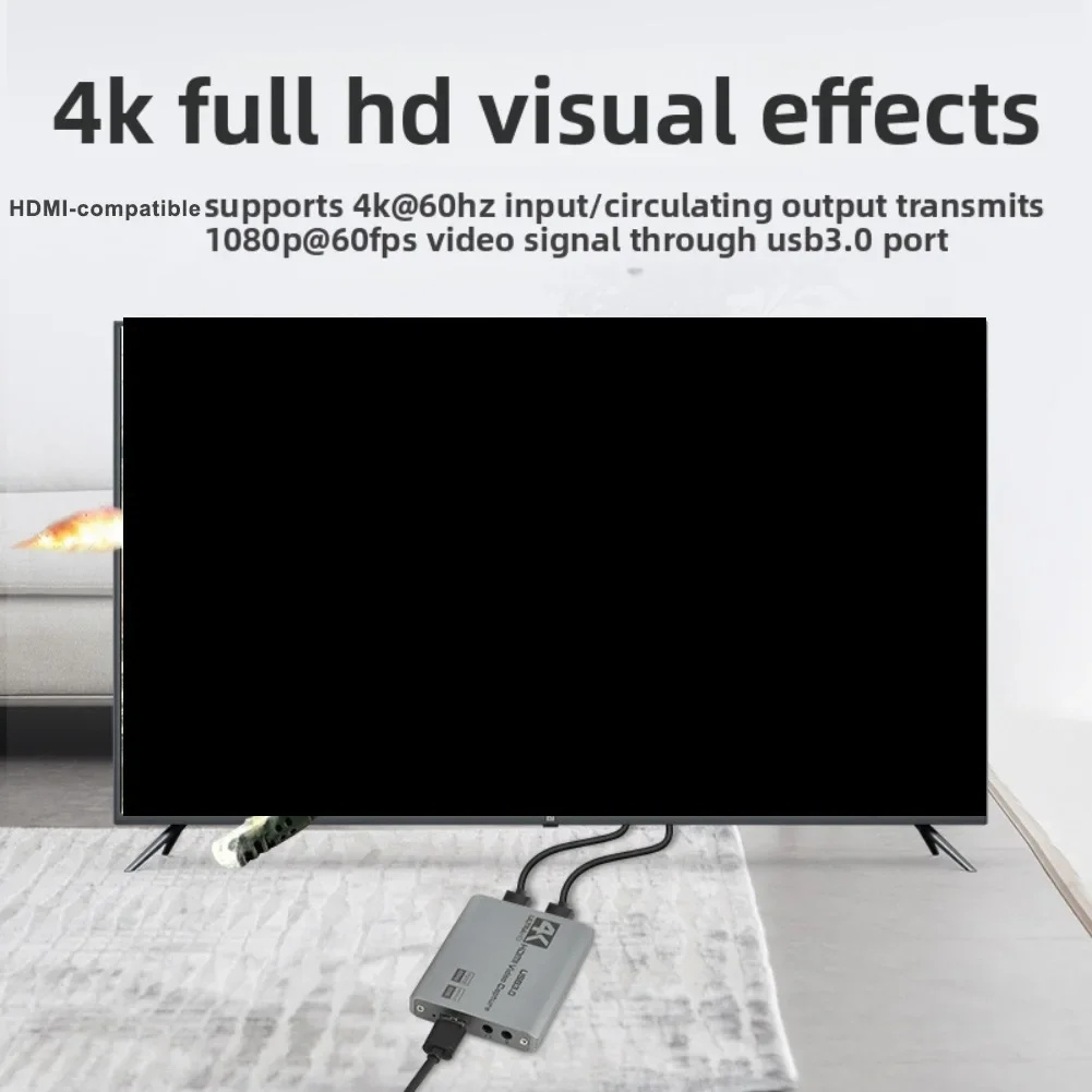 

Hot Sales MS2131 Video Capture Card 4K60Hz High Definition Recording Loop Out For Camera Switch Gaming Live Streaming Tool