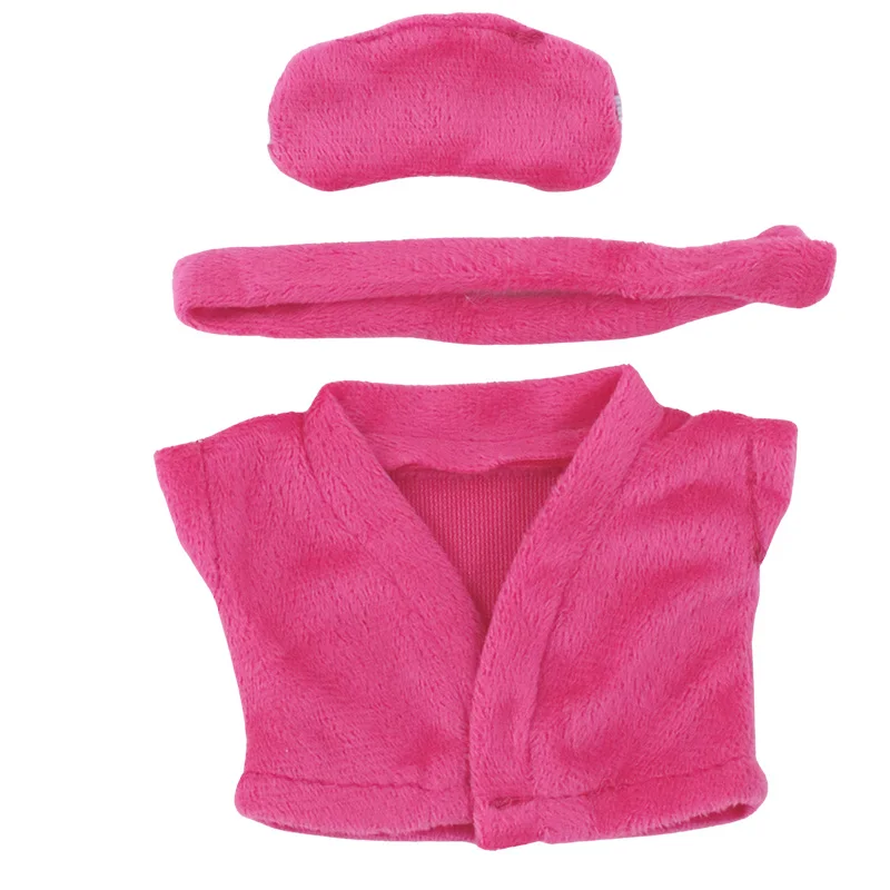 17cm Doll Accessories Clothes Exquisite Sleeprobe Eyemask Set Doll Dress Up for Labubu Christmas Socks Small Surprise