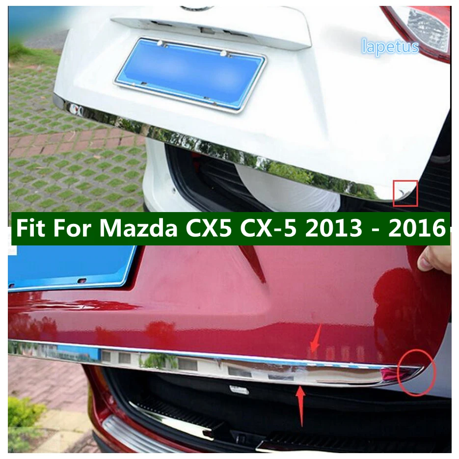 

Accessories Rear Tail Door Strip Tailgate Trunk Trim Cover Exterior Parts Stainless Steel Decor For Mazda CX5 CX-5 2013 - 2016