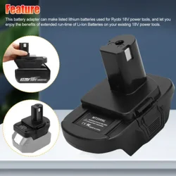 Battery Adapter For Makita 18V  Li-ion battery BL1860B  BL1860 BL1850B to Ryobi 18v P102 P103 P104 Battery Tools MT20RNL