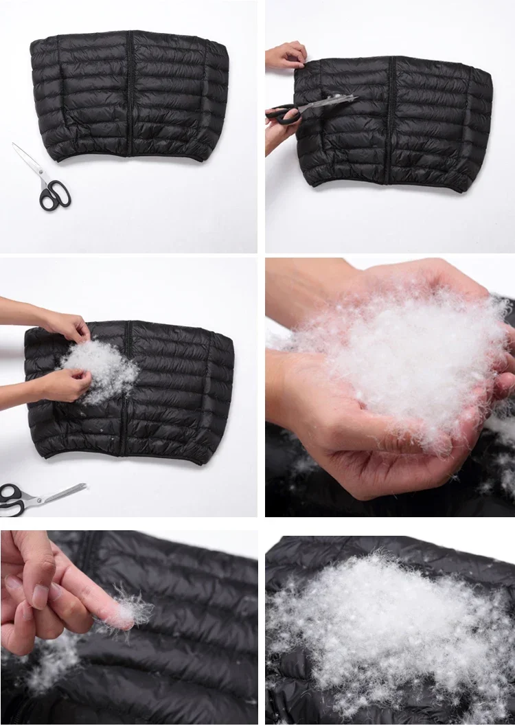 2026 0-10℃ Men's Winter Jacket Ultra Light Duck Down Jackets Portable Hooded Puffer Feather Thin Parkas Windproof Outerwear Coat