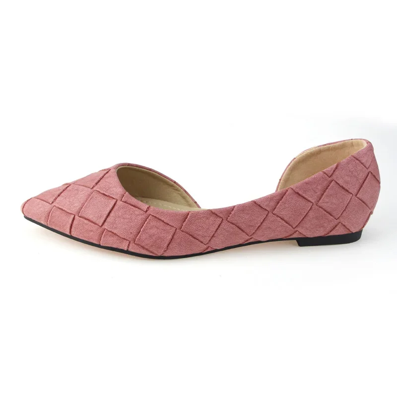 Beyarne Vrouwen D'orsay Flats Lente Herfst Wees Teen Ondiepe Mond Vrouw Basic Flats Schoenen Dames Casual Single Schoenen Roze