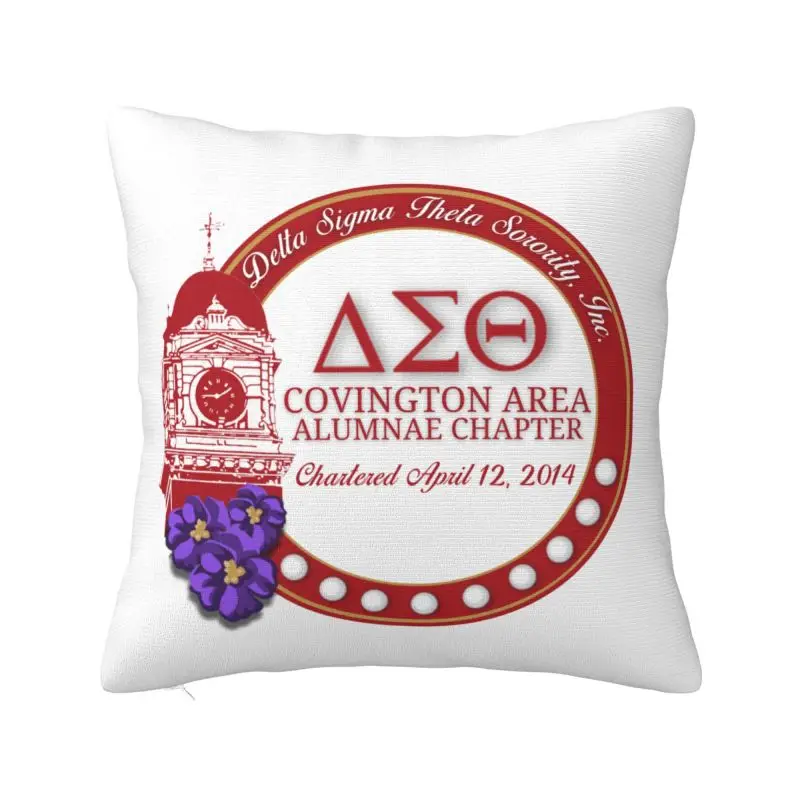 

Nordic Delta Sigmas Theta Cushion Cover Velvet Throw Pillow Case Bedroom Decoration