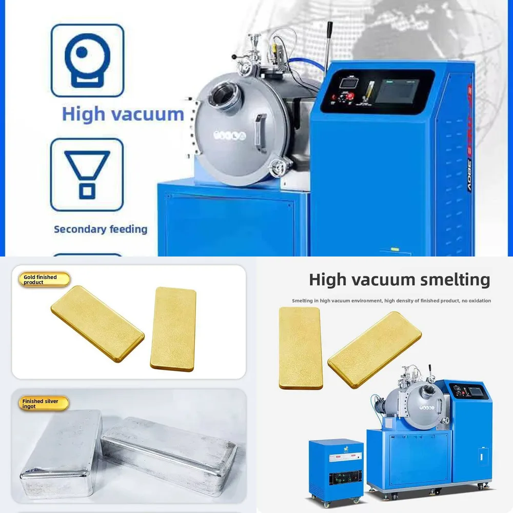 

Vacuum Density Low Oxidation Electromagnetic Stirring Secondary Charge Machine High Frequency Induction Melting Furnace