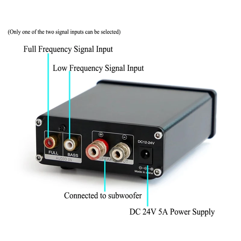 Amplificateur de puissance numérique pour système audio et stéréo domestique, canal de son unique, classe D, caisson de basses, 100W, D100, TPA3116