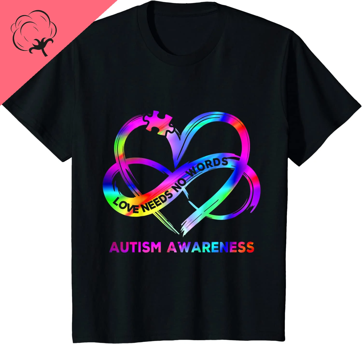 Autismo Figlio Bambini per Mamma Papà T-shirt Estate Focus on Girls con Autismo T-shirt a maniche corte T-shirt in cotone stampato unisex