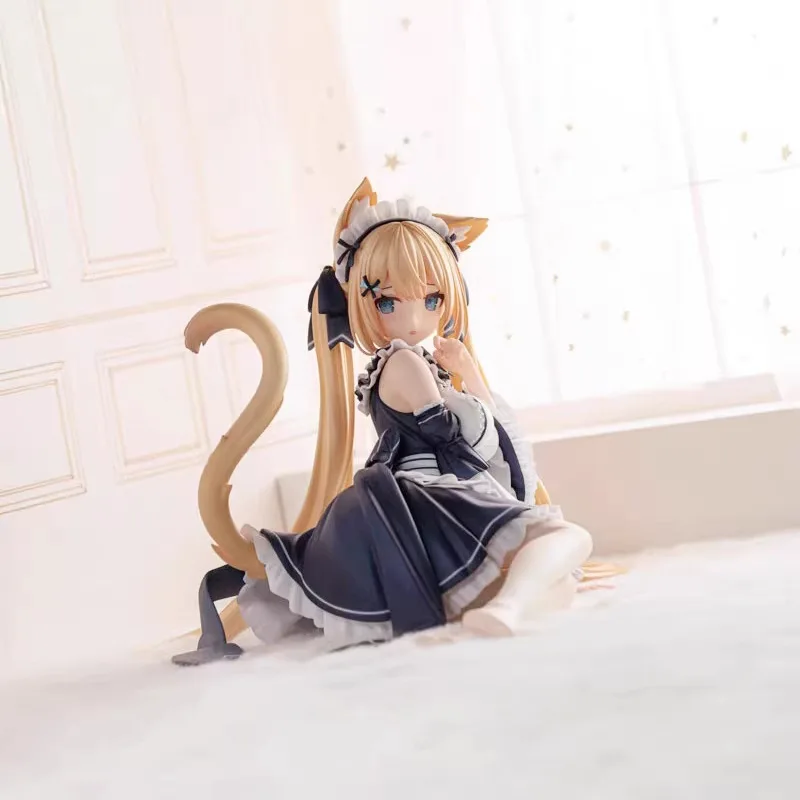 Neue Paryi Anime-Figur Katzenmädchen-Kleid Hanazono Serena PVC Sammlermodell Desktop-Dekoration Verpacktes Ornament als Geschenk für Erwachsene