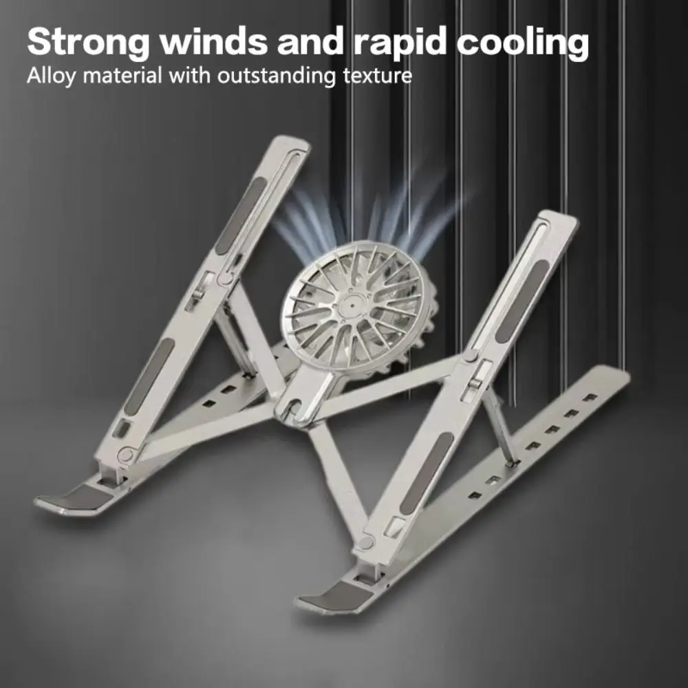 Universal Portable Laptop Cooler Stand With Fan Foldable Laptop Bracket Notebook Computer Cooling Pad 16-18 Inch Tablet Laptop