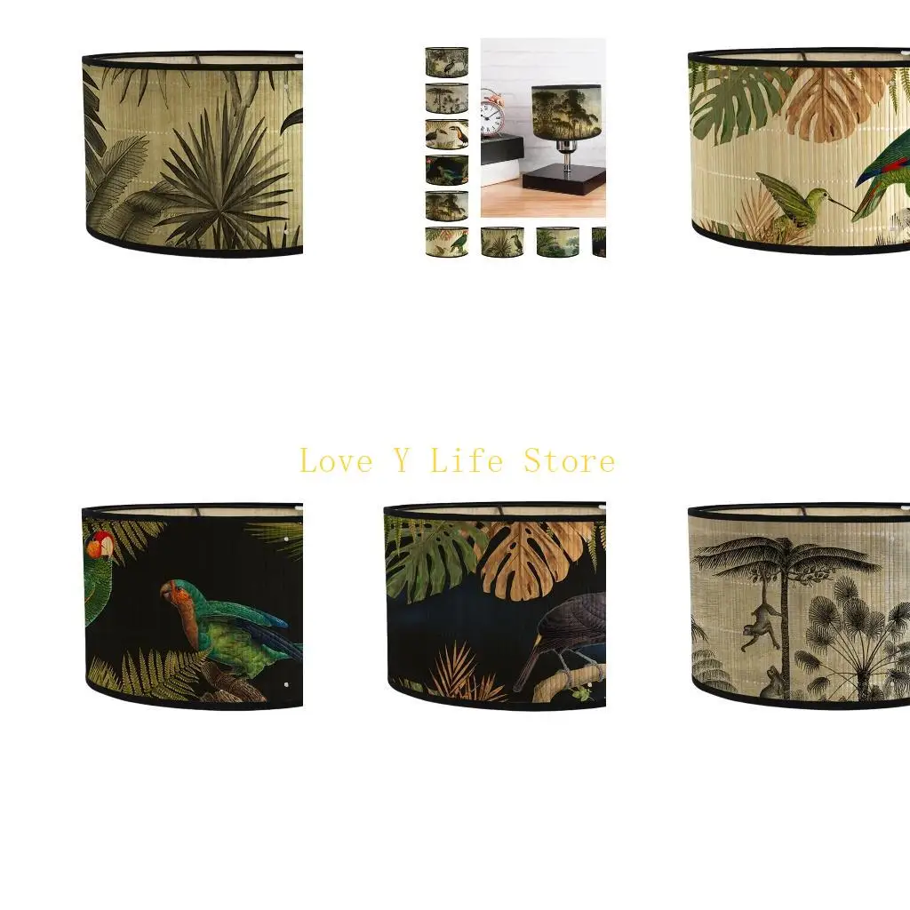 

L74C Drum Print Lampshade Light Shade Decorative Light Cover for Table Lamp Pendant