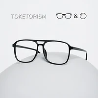 Toketorism, gafas de lectura con montura óptica grande para mujer, gafas para miopía para hombres, gafas antiazules con prescripción