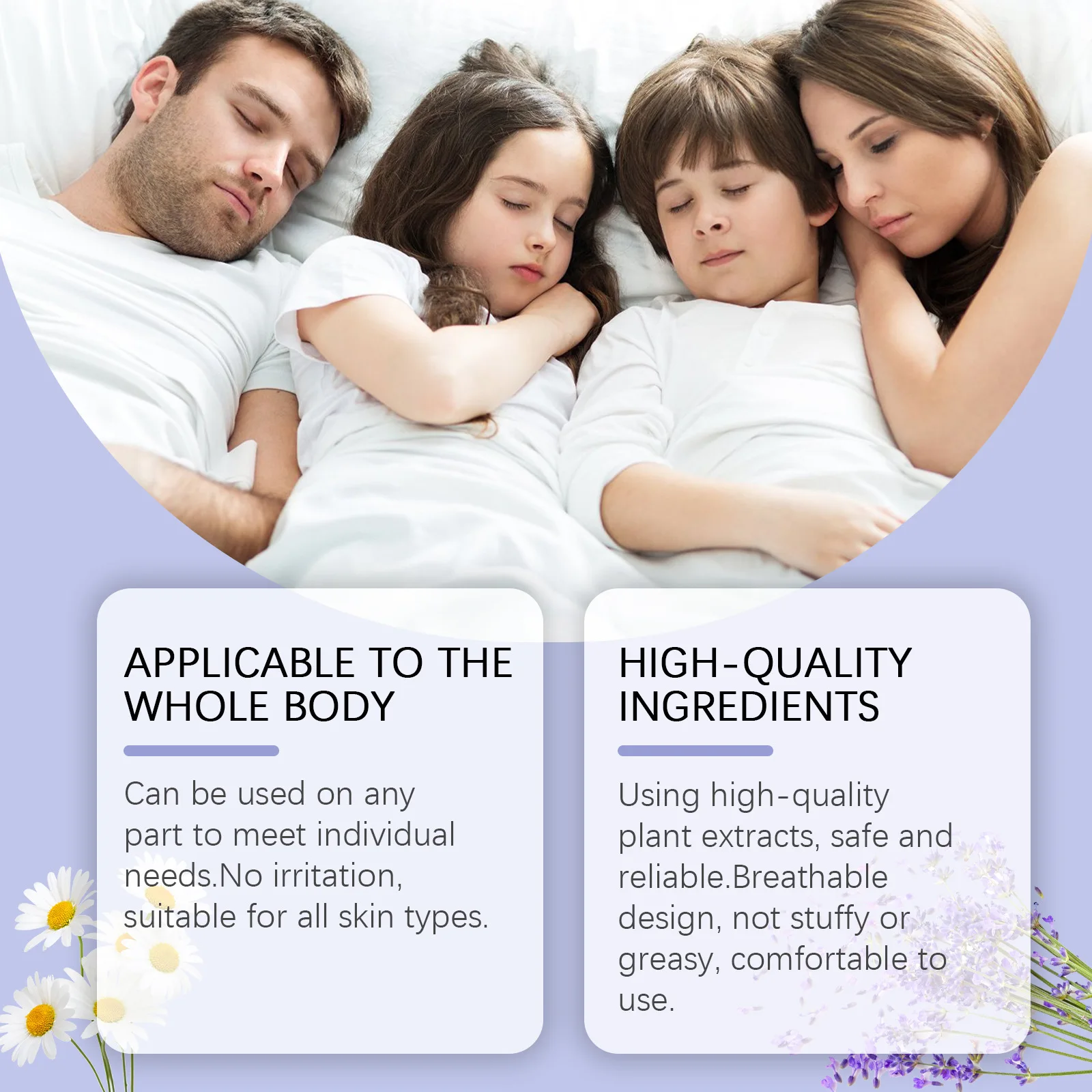 4pcs/set Ximonth Lavender Sleep Patch Pamper The Sleeping Atmosphere At Night With A Gentle And Fragrant Sleep Body Care Patch