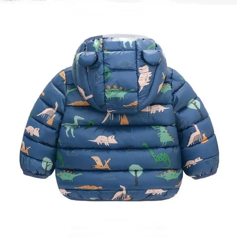2025, Kinder-Herbst-Winter-Daunen-Baumwolljacke, Cartoon-Licht-Reißverschluss, Kapuze, Baumwolljacke, Jungen und Mädchen, warmer Mantel, Kleinkinder, 0–5 Jahre – Detail 11