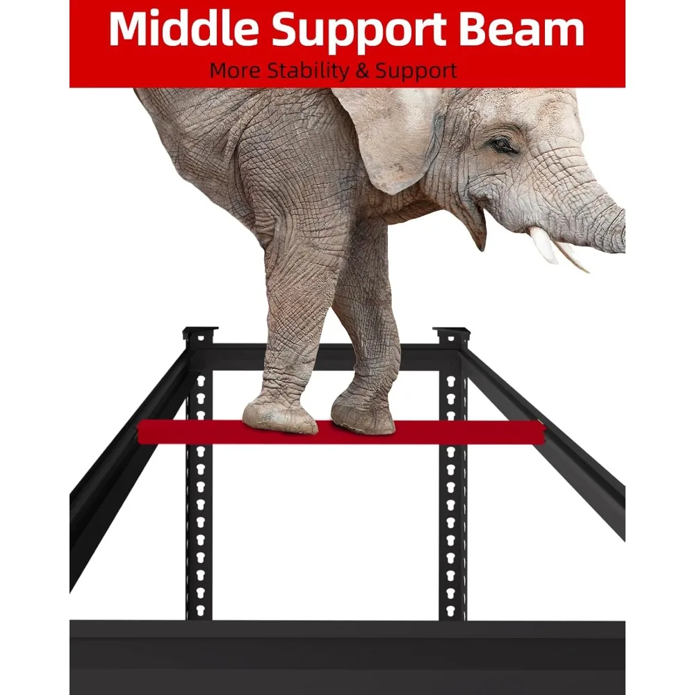 Heavy Duty 5 Tier Adjustable Metal Garage Storage Shelves, 12 x 72 Inch Utility Rack, Large Capacity Shelving System