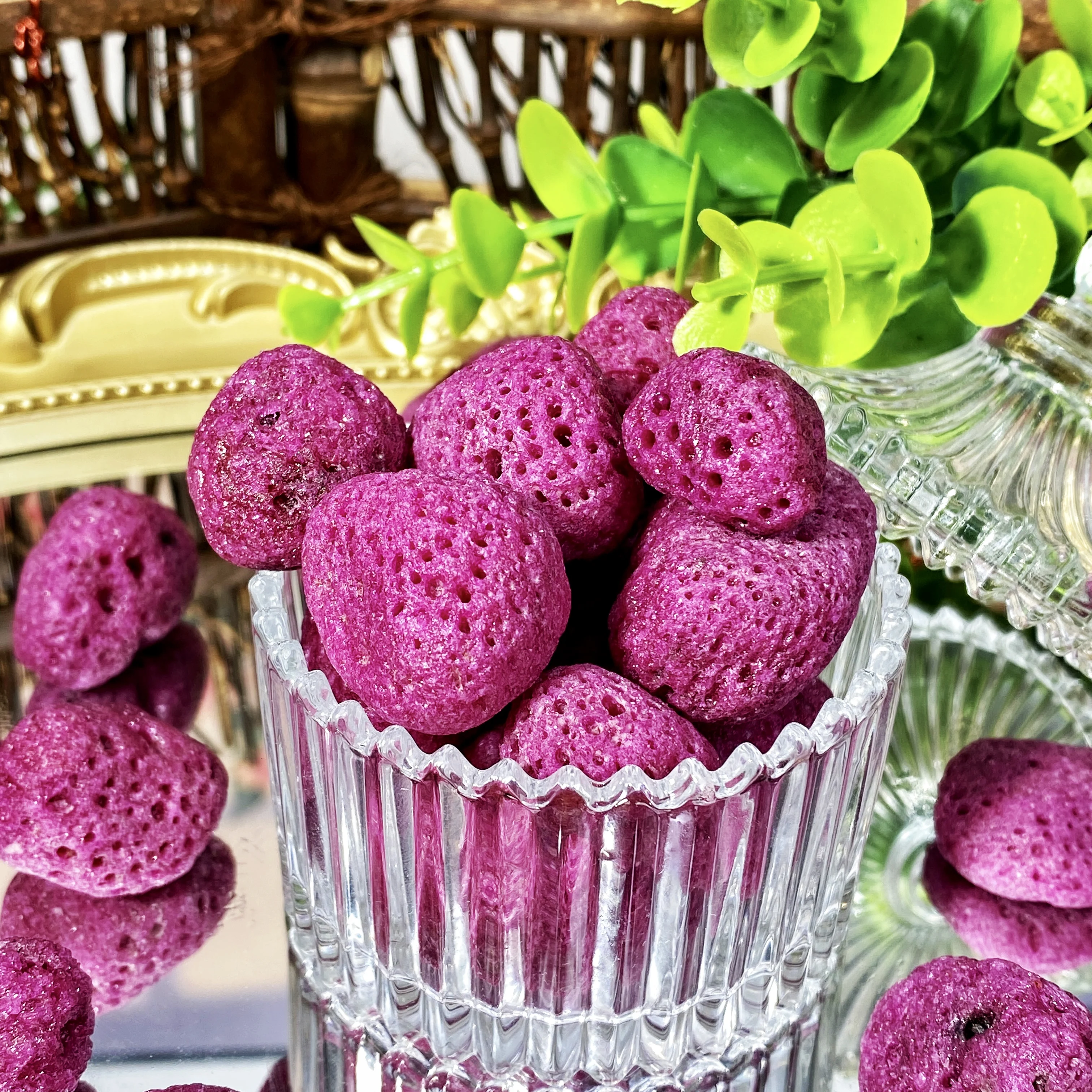 أحجار كريستالية طبيعية مكشكشة ، أحجار كريمة ياقوت عالية الجودة ، كريستال شفاء لامع ، هدية عيد ميلاد ، ديكورات الحفلات ، 10-50 * ، 5 * * #1