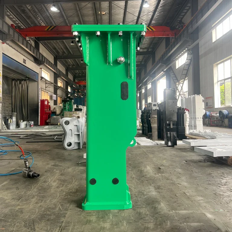 Martillo crítico hidráulico tipo silencio con caja para romper hormigón SB131, con cincel de 165mm para construcción