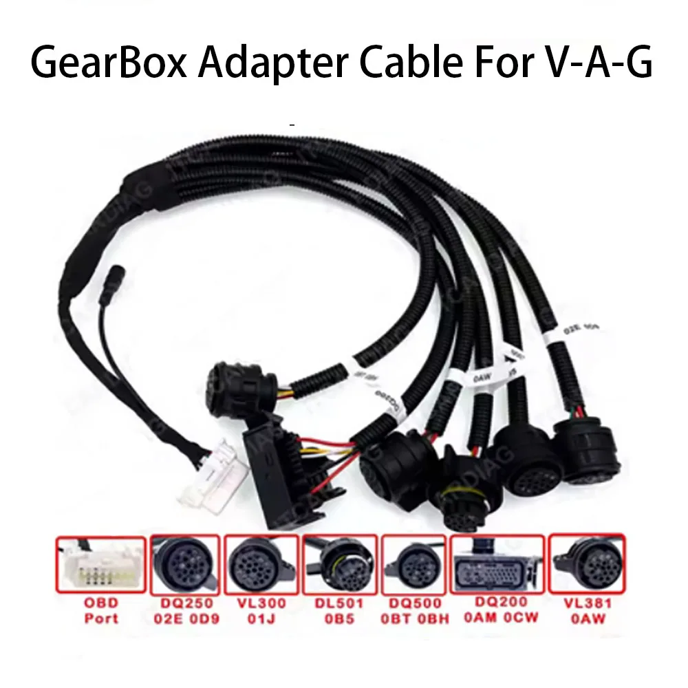 

Кабель-адаптер коробки передач для автомобилей VAG, кабель преобразователя OBD2 для DQ250 DQ200 VL381 VL300 DQ500 DL501, диагностический разъем