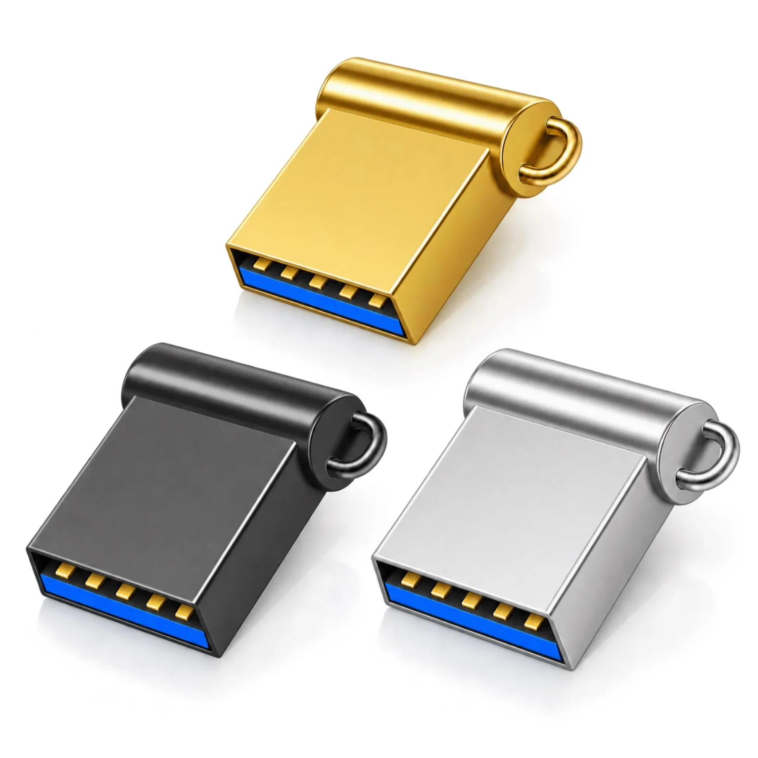 Pendrive 128GB USB Creative Gold Key USB 2.0 Flash Drive 4GB 8GB 16GB 32GB 64GB Memory Stick Gifts