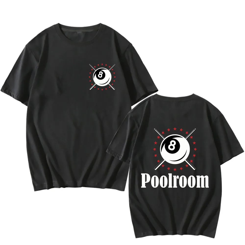 Billiards Club Black 8 T Shirts MEN Poolroom Star Aesthetic Tshirts 100% Cotton T-shirts Four Seasons Individualization Harajuku