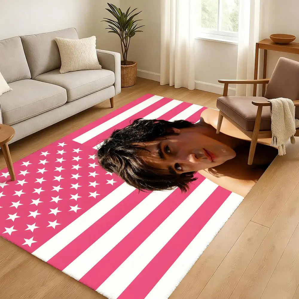 Actors Jacob E-Elordi Floor Mat Soft Thickened Absorbent Non-Slip Bedroom Living Room Door Mat Home Decor Flannel Rugs