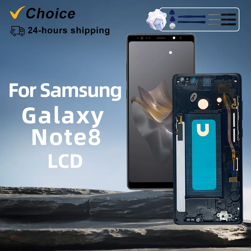 Tested For Samsung Galaxy Note8 N950F N950U N950W N950FD LCD Display Touch Screen Digitizer Assembly Replacement Part With Frame