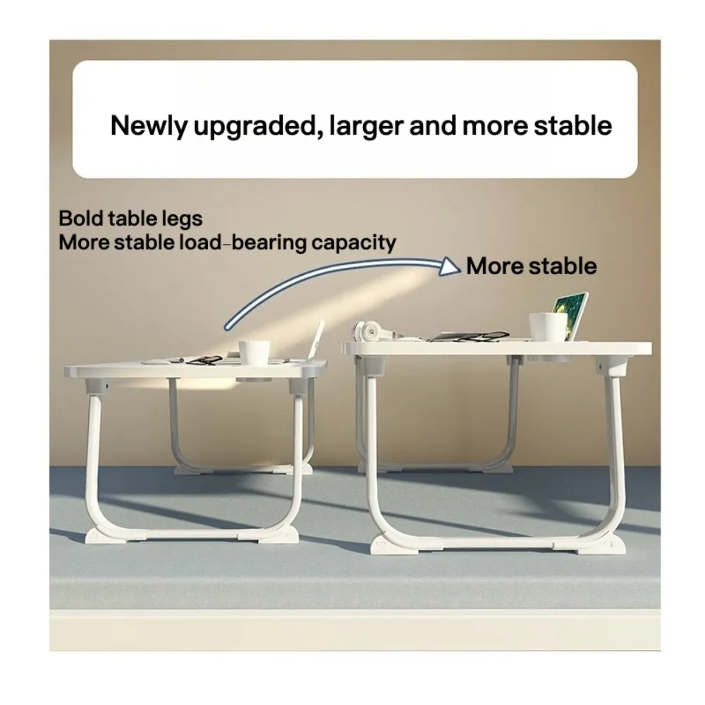 Foldable Small Table on The Bed Portable Student Desk Computer Table Study Desk Laptop Standing Desks Bed Tables with Drawers