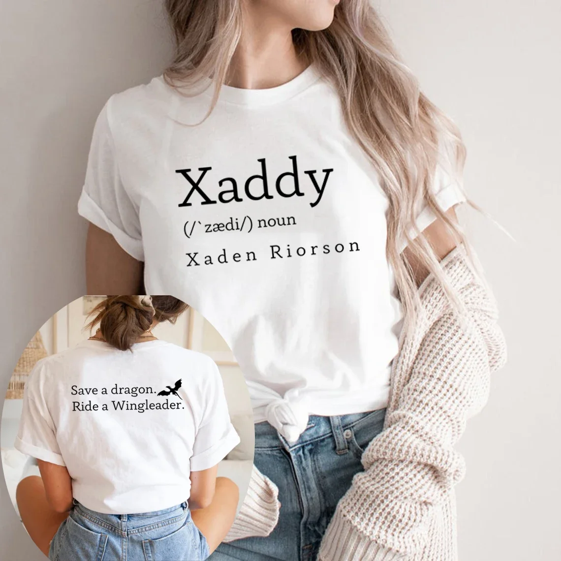 Xaddy T Shirt Xaden Fourth Wing Iron Flame Women T-Shirt Xaden Basgiath War College Tshirt Unisex Short Sleeve Tee Tops T Shirts