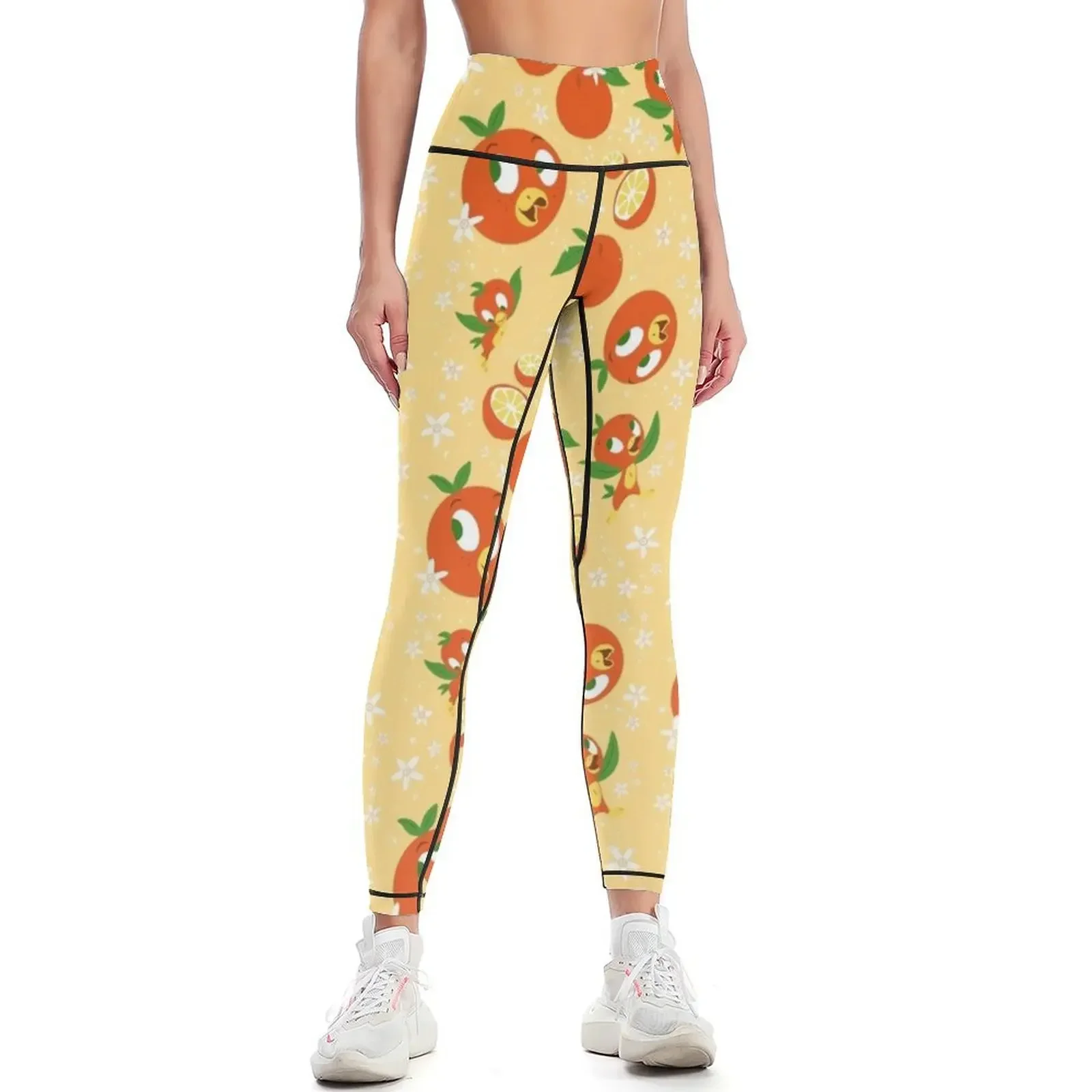 

Orange Blossom Bird (yellow) Leggings for girls Pants sport Sports pants woman Female legging pants Womens Leggings