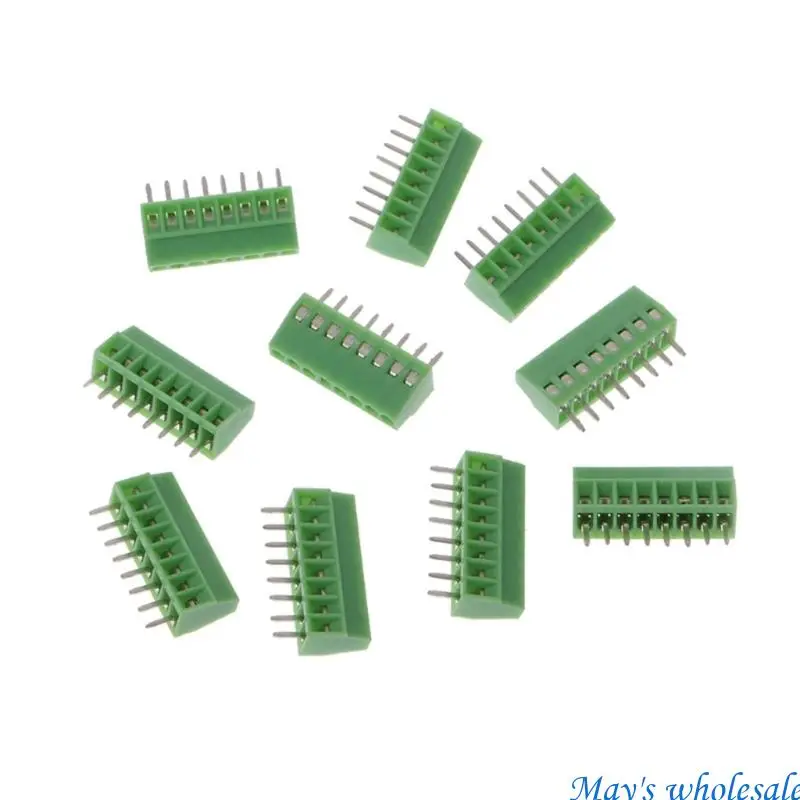 

50 Pcs 2Pin-10Pin Screw PCB Mounted Terminal Blocks Connector 2.54mm 448A