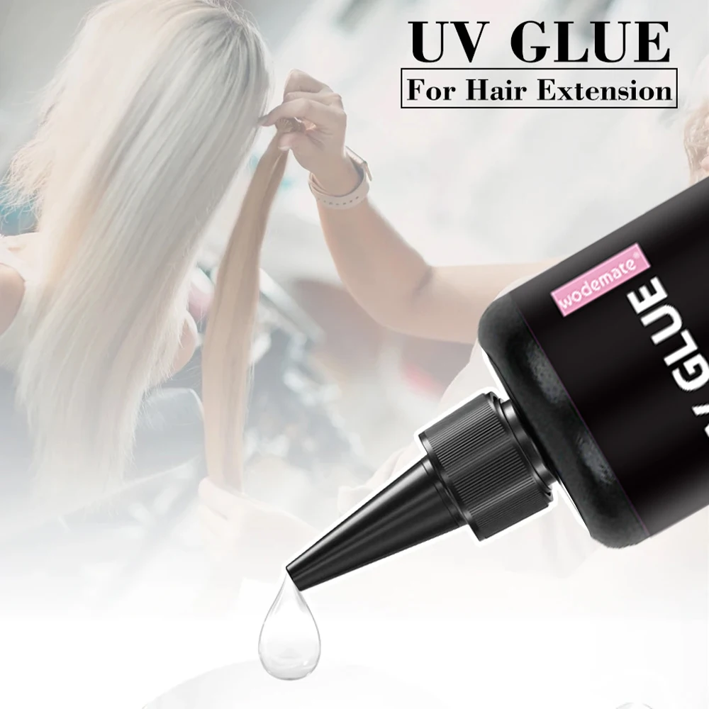 20ml UV Licht Haarverlenging Pruik Lijm UV Haar Bonding Lijm Professionele Kant Lijm Vervanging Pruik Tape Lijm Kant lijm Verwijderen