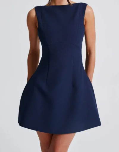 Elegant Women's Sleeveless Mini Dresses Fashion Temperament Simple A-line Short Dress Sweet And Fresh Vestidos Summer New Female - view 4