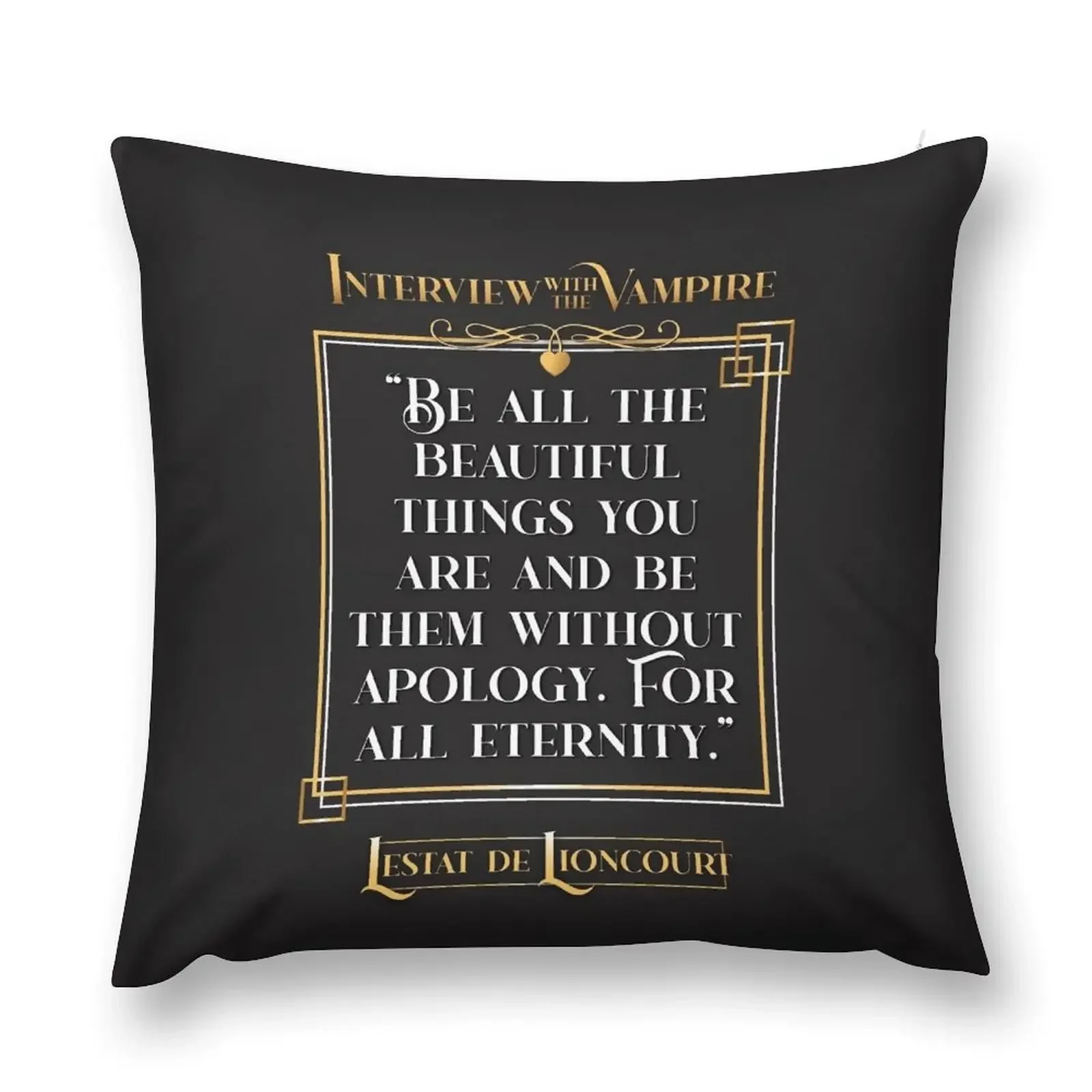 

Interview with the Vampire Lestat Quote - Transparent Throw Pillow Cushion Child Sofa Cushions Cover pillow