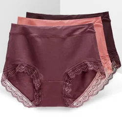 Woman Cotton Panties Large Size Medium Waist Women's Underwear Hip Lift Autumn and Winter Briefs Breathable Cotton Panties