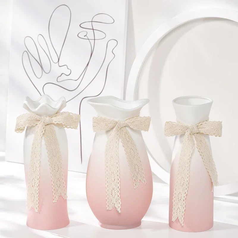 

Ceramic Vases Flower Pot Decoration Maison Nordic Style Home Decoration Accessories декор дома Home Ornaments Vases