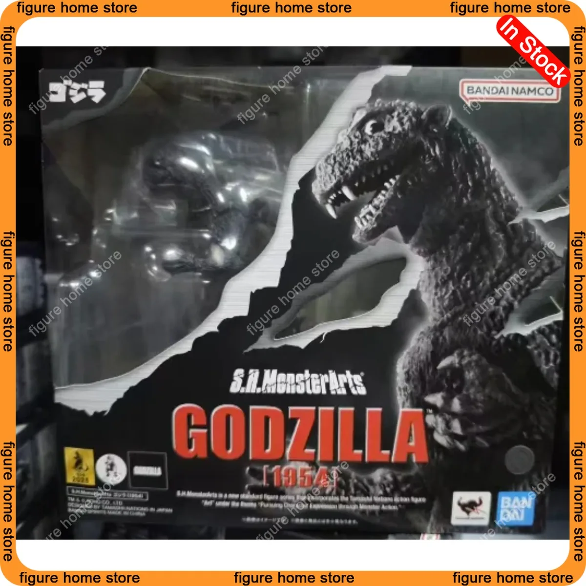 En Stock, Figura de Acción Articulada Original de Bandai Tamashii Nations S.H.MonsterArts Godzilla 1954, Juguete Coleccionable de la Película