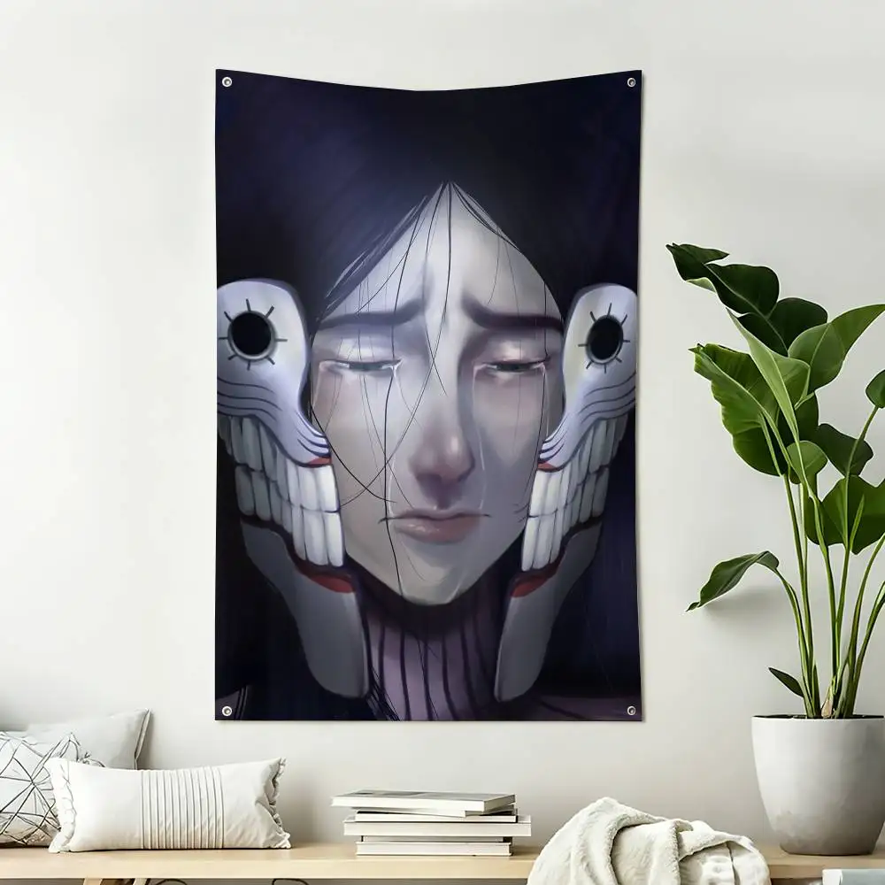 Anime Dan-DD A-Acrobatic Sarasara A-Aira Home Decor Vertical Flags Indoor Outdoor Hanging Decor for Bedroom Wall Decoration
