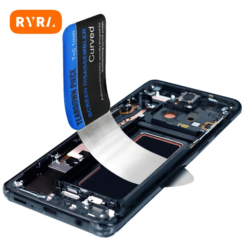 Mobile Phone Curved LCD Screen Spudger Opening Pry Card Tools Ultra Thin Flexible Mobile Phone Disassemble Steel Metal