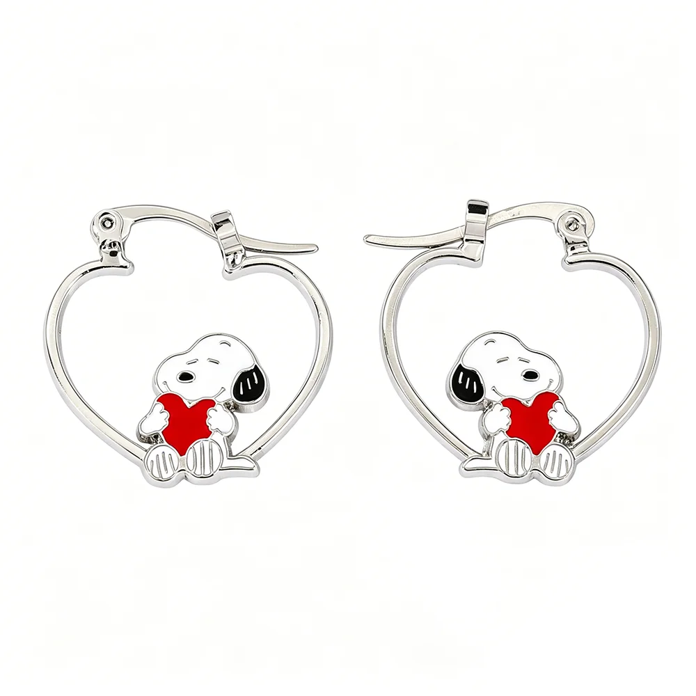 Creative Cute Snoopy Women's Earrings Exquisite Puppy Dog Accessories Commemorative Holiday Gift for Anime Lovers