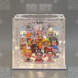 Transparent Acrylic Display Box 3D Printing Decorative Flower Patterned Storage Box For Various Toy Models Storage and Display