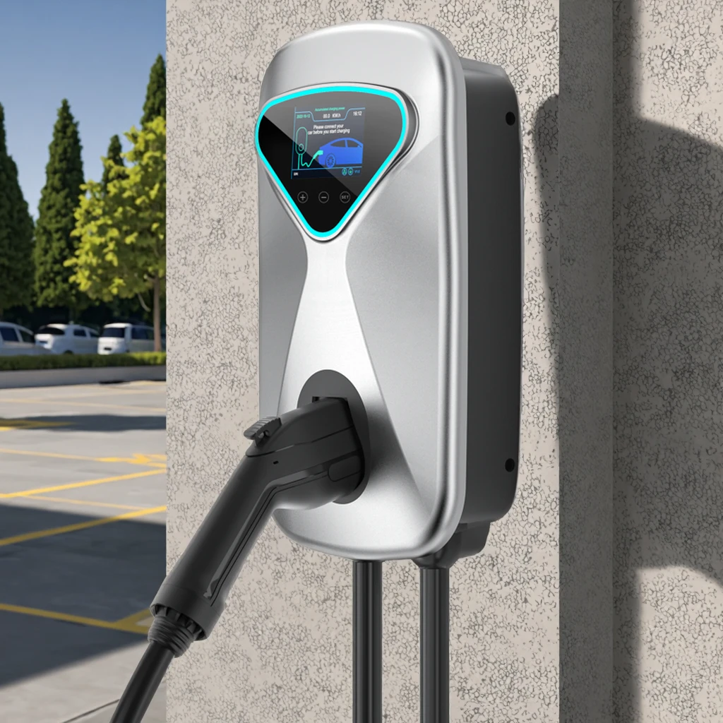 

New Arrival OCPP APP Control 7KW Type 2 AC EV Wall-Mounted Charger With WIFI Function TUV CE Certified IP65 Protection