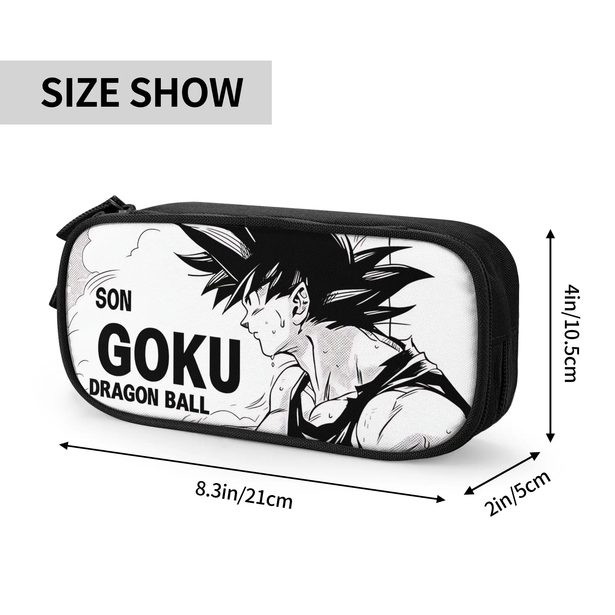 Custom Dragon Ball Z Goku Large Capacity Bags for Child  School Pencil Bag for Boys Gilrs Kids