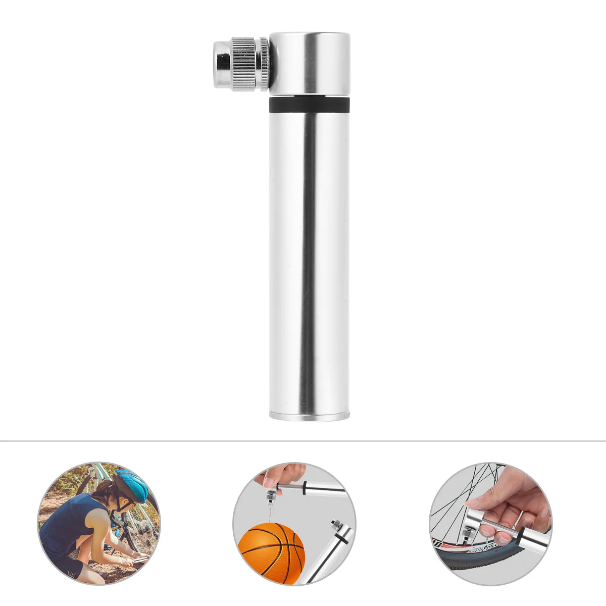 Bike Pump Mini Aluminum Lightweight Puncture Repair Kits Fast Inflation Locking Buckle Glueless Patch Kit Tire Pry Bar Bike