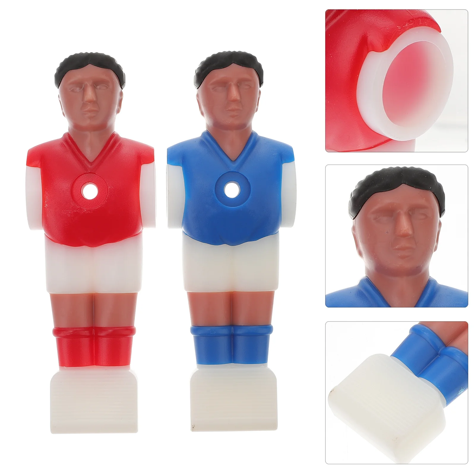 4 Pcs Rod Soccer Figurine Mini Football Figures Man Table Player Replacement Puppet