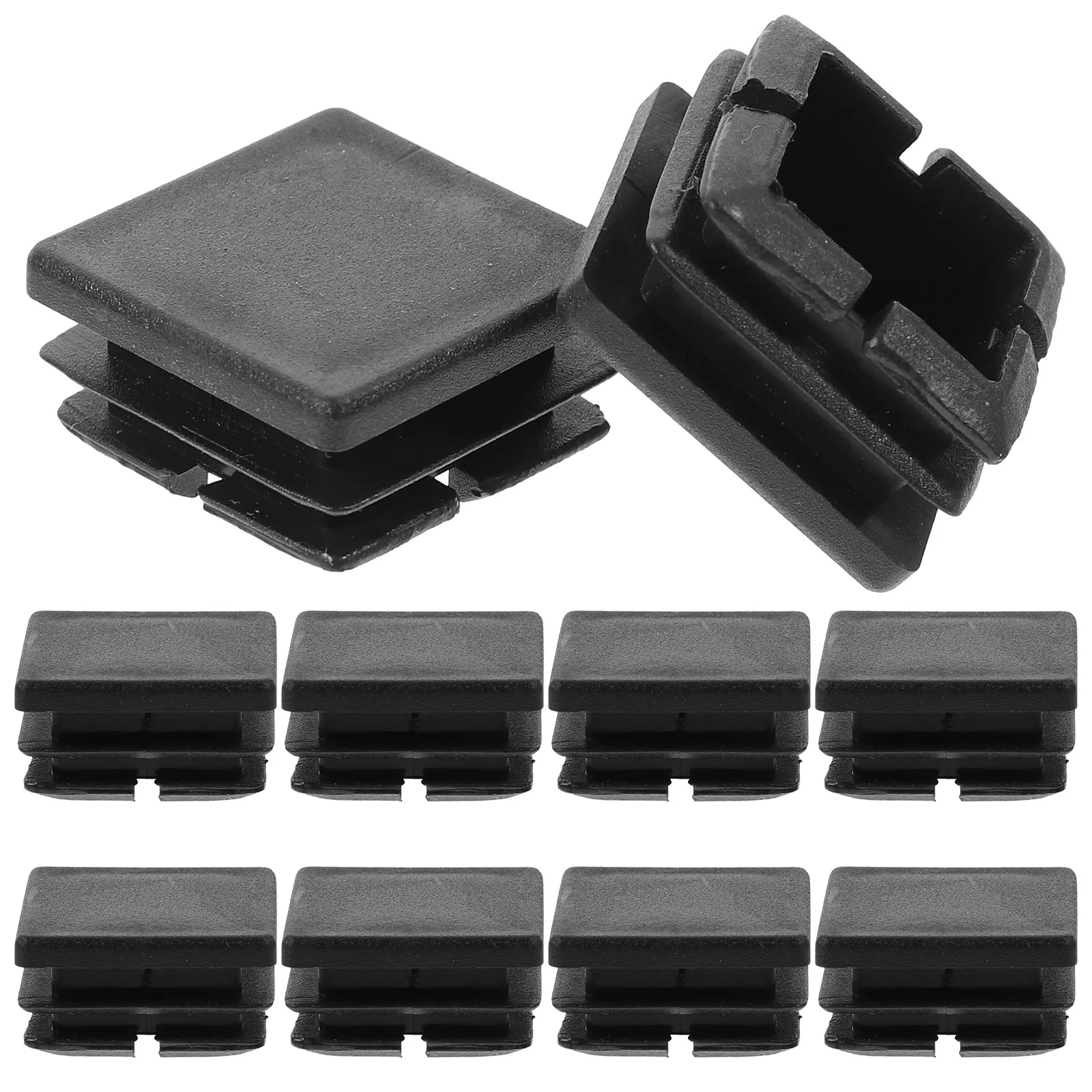 12Pcs Post End Inserts Plastic End Caps Chair Leg Protectors Tube Plugs Furniture Hole Covers Caps for Tube Hardware Plugs